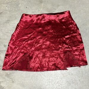 lyaner brand Lace‎ Velvet Mini Skirt |/ Size L / Box 5-18